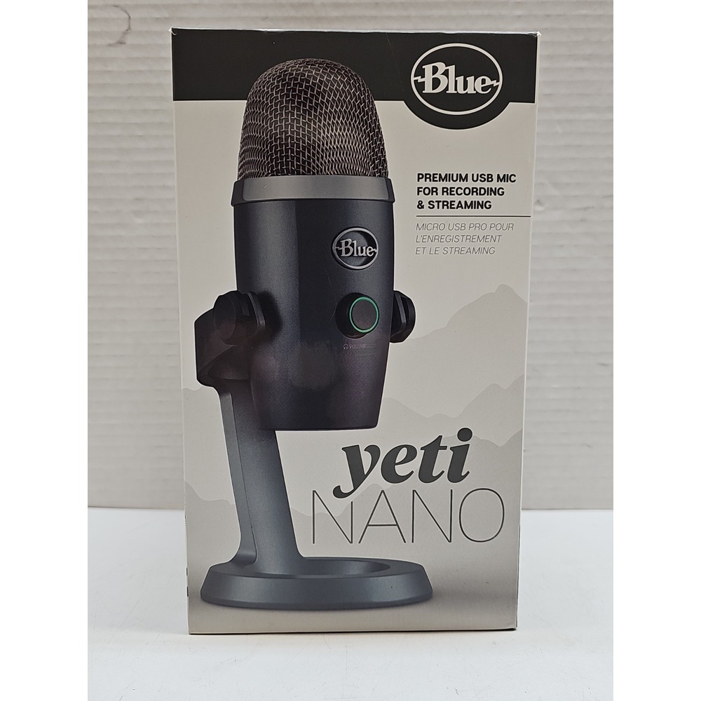 Blue Yeti Nano Premium USB Mic for Recording & Streaming – Shadow Gray - Open